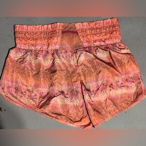 NATURAL LIFE High Waist Orange and Pink Shorts